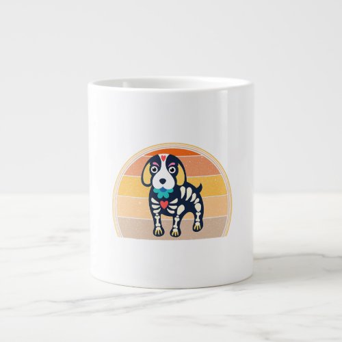 Halloween Beagle Skeleton Cute Dog Lover Giant Coffee Mug