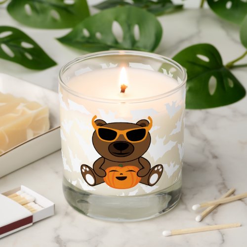 Halloween bear pumpkin bats cool fun scented candle