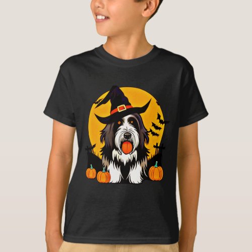 Halloween Bearded Collie dog  T_Shirt