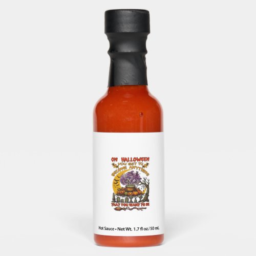 Halloween Become Anything Cauldron Cat Ghost Pumpk Hot Sauces
