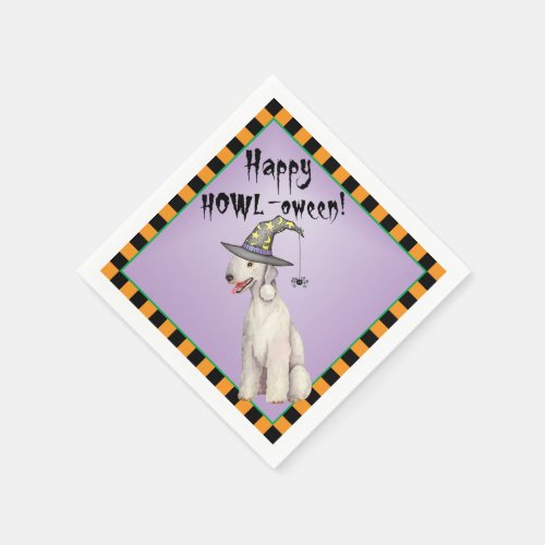 Halloween Bedlington Terrier Napkins