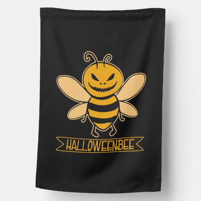 Halloween Bee House Flag (Front)