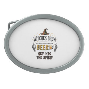 Halloween Beer Hocus Pocus Funny Vintage_1 Belt Buckle