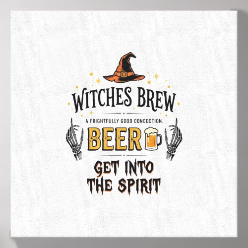 Halloween Beer Hocus Pocus Funny Vintage_1 Canvas Photo Tile