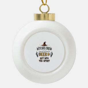 Halloween Beer Hocus Pocus Funny Vintage_1 Ceramic Ball Christmas Ornament