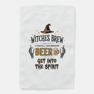 Halloween Beer Hocus Pocus Funny Vintage_1 Garden Flag