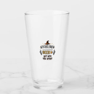 Halloween Beer Hocus Pocus Funny Vintage_1 Glass