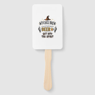 Halloween Beer Hocus Pocus Funny Vintage_1 Hand Fan