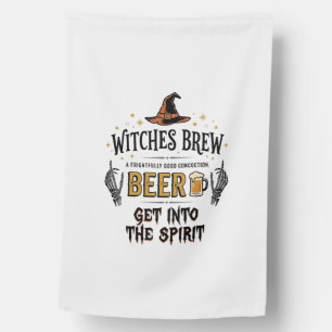 Halloween Beer Hocus Pocus Funny Vintage_1 House Flag