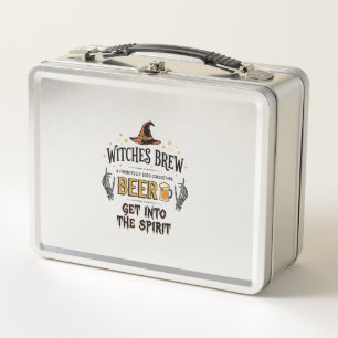 Halloween Beer Hocus Pocus Funny Vintage_1 Metal Lunch Box
