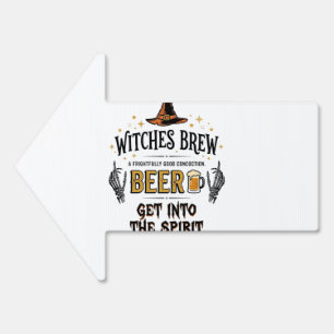Halloween Beer Hocus Pocus Funny Vintage_1 Sign