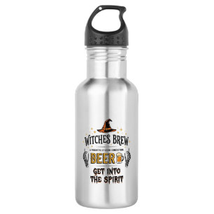 Halloween Beer Hocus Pocus Funny Vintage_1 Stainless Steel Water Bottle