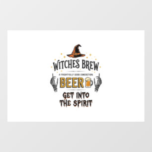Halloween Beer Hocus Pocus Funny Vintage_1 Window Cling