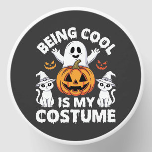 Halloween Being Cool Is My Costume Ghost Design Mini Candle Favors