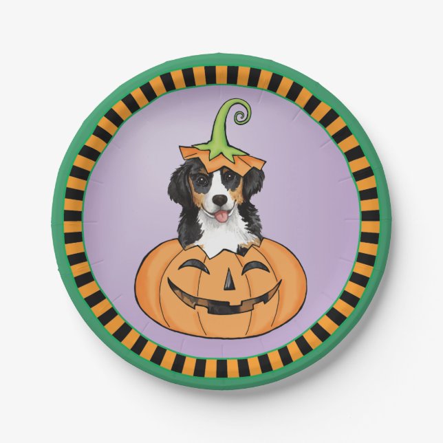 Halloween Berner Paper Plates (Front)
