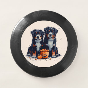 Halloween Bernese Mountain Dogs Pumpkin Wham-O Frisbee