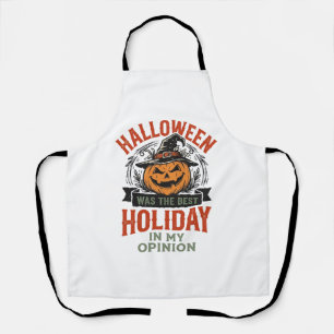 Halloween Best Holiday Vintage Pumpkin Shirt Desig Apron