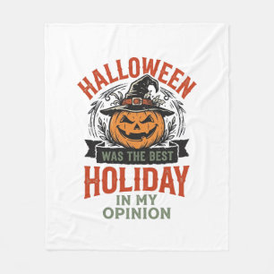 Halloween Best Holiday Vintage Pumpkin Shirt Desig Fleece Blanket