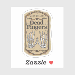 Halloween Best Quality Dead Fingers Bottle Sticker