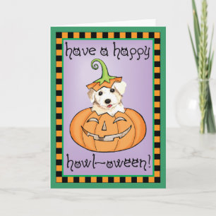 Halloween Bichon Card