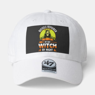 Halloween Bicycle Repairer By Day Witch By Night 47 Brand Hat