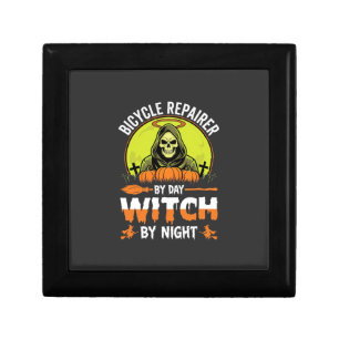 Halloween Bicycle Repairer By Day Witch By Night Gift Box