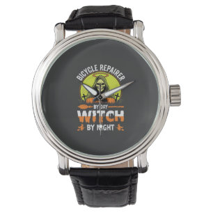 Halloween Bicycle Repairer By Day Witch By Night Watch