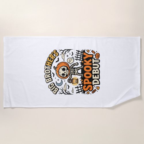 Halloween Big Brother Spooky Debut Beach Towel
