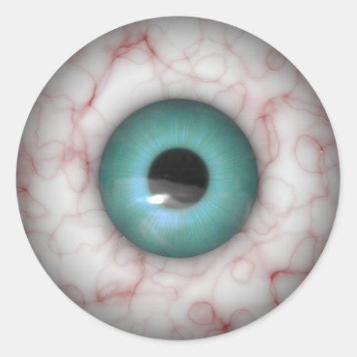 Halloween Big Eye Ball Classic Round Sticker