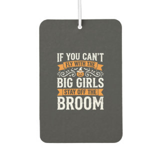 Halloween Big Girls Broom Witch Design_1 Air Freshener