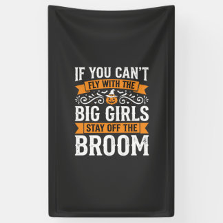 Halloween Big Girls Broom Witch Design_1 Banner