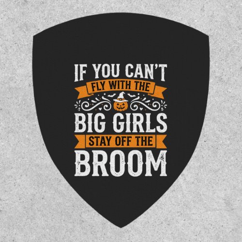Halloween Big Girls Broom Witch Design_1 Patch