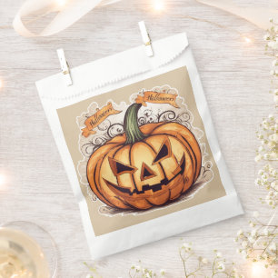 Halloween: Big Pumpkin - Favor Bag