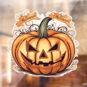 Halloween: Big Pumpkin - Window Cling