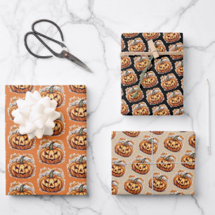 Halloween: Big Pumpkin - Wrapping Paper Sheets