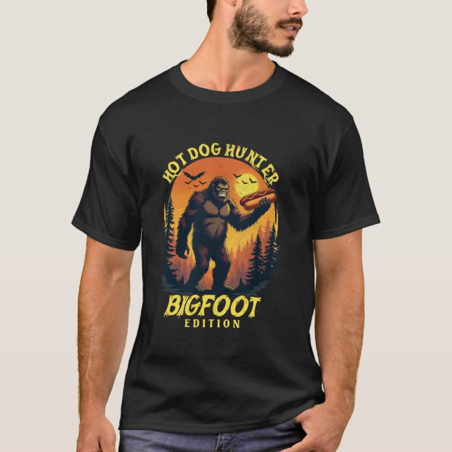 Halloween Bigfoot Sasquatch I m Just Here for the  T-Shirt (Front)