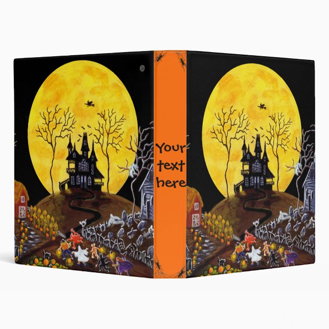 Halloween binder for recipes,photos etc (Background)