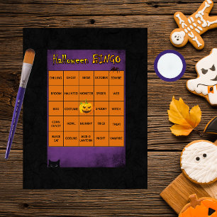 Halloween BINGO Card Scrapbook Mat