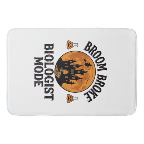 Halloween Biologist Shirt Vintage Spooky Science D Bath Mat
