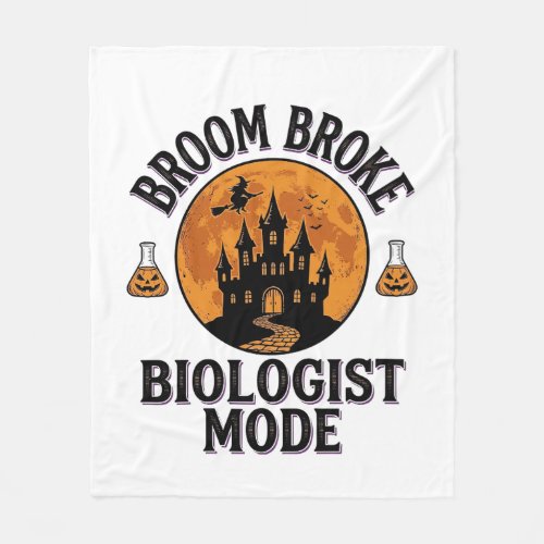 Halloween Biologist Shirt Vintage Spooky Science D Fleece Blanket