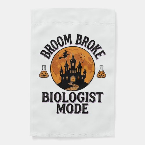 Halloween Biologist Shirt Vintage Spooky Science D Garden Flag