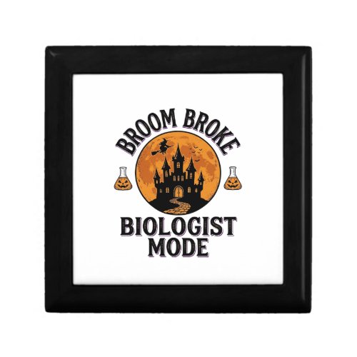 Halloween Biologist Shirt Vintage Spooky Science D Gift Box