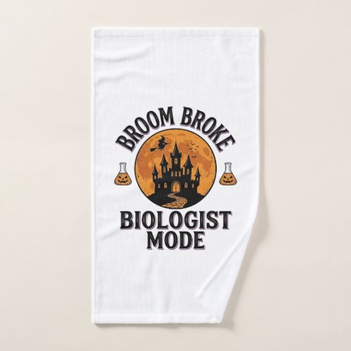 Halloween Biologist Shirt Vintage Spooky Science D Hand Towel