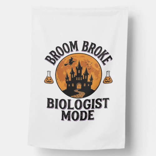 Halloween Biologist Shirt Vintage Spooky Science D House Flag