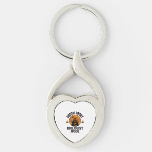 Halloween Biologist Shirt Vintage Spooky Science D Keychain