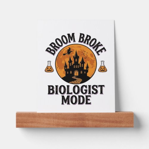 Halloween Biologist Shirt Vintage Spooky Science D Picture Ledge