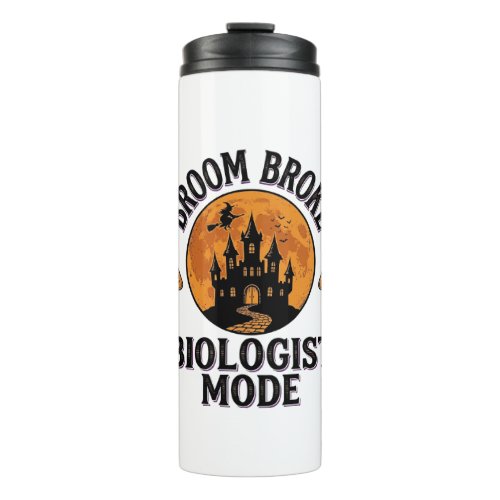 Halloween Biologist Shirt Vintage Spooky Science D Thermal Tumbler