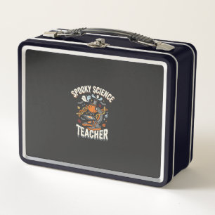 Halloween Biology Teacher Spooky Science Metal Lunch Box