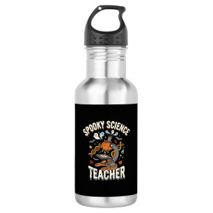 Halloween Biology Teacher Spooky Science Stainless Steel Water Bottle