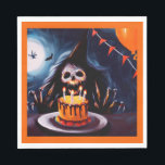 Halloween - Birthday 4 Napkins<br><div class="desc">Are you looking for a unique way to celebrate a Halloween birthday? Look no further! Our new image captures the spooky spirit of Halloween while also celebrating the special occasion of a birthday. With vibrant colors and fun graphics, this image is sure to be a hit at any Halloween birthday...</div>